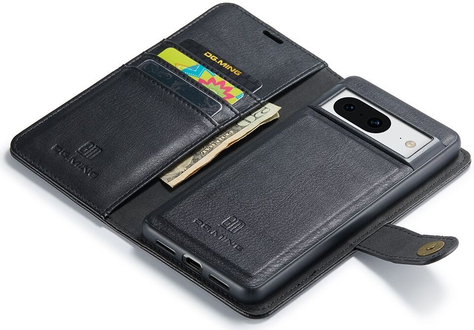 DG Ming Google Pixel 8 Hoesje Retro Wallet Book Case Zwart afbeelding 6