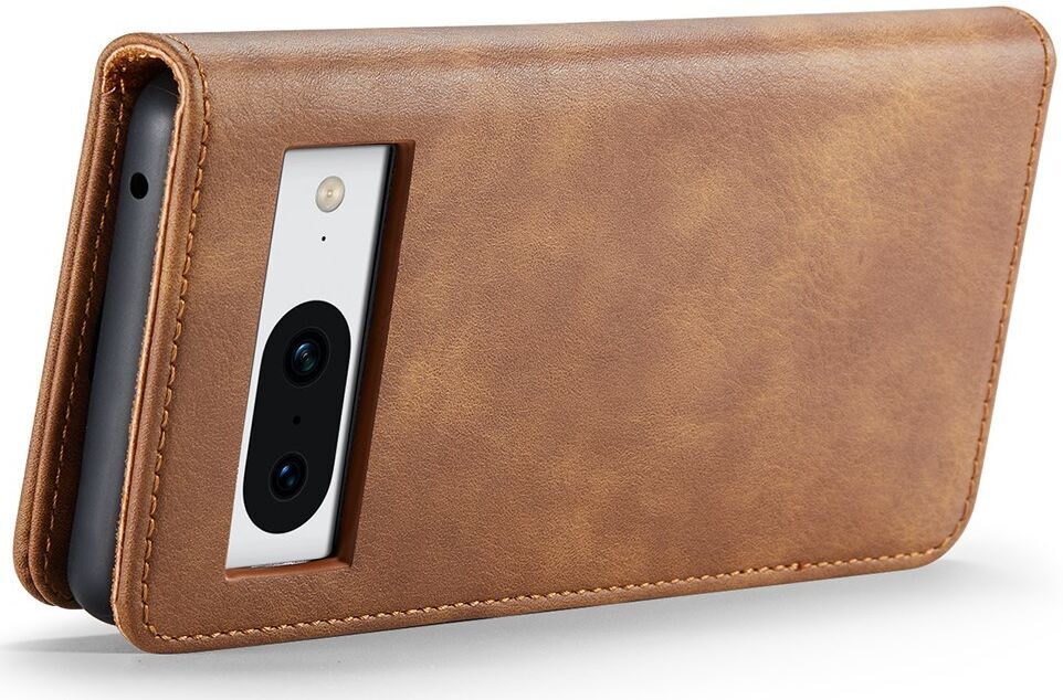 DG Ming Google Pixel 8 Hoesje Retro Wallet Book Case Bruin afbeelding 3