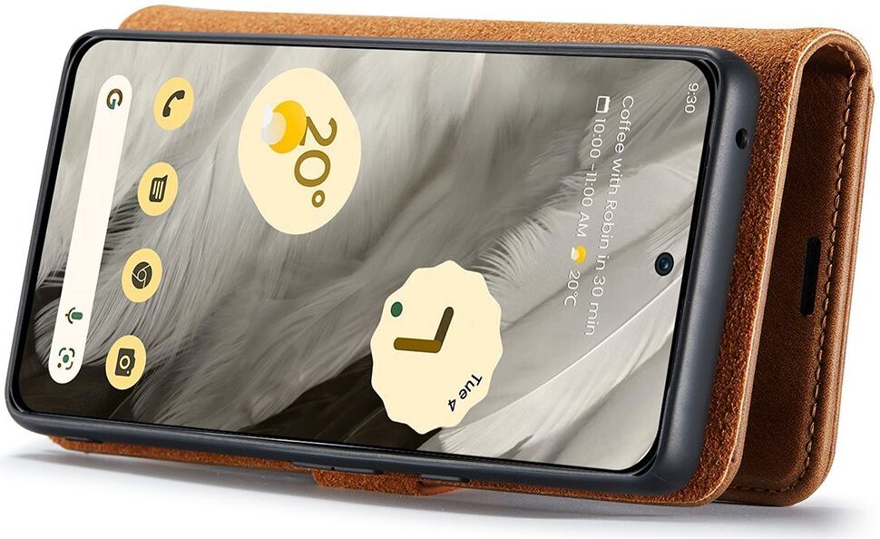 DG Ming Google Pixel 8 Hoesje Retro Wallet Book Case Bruin afbeelding 4
