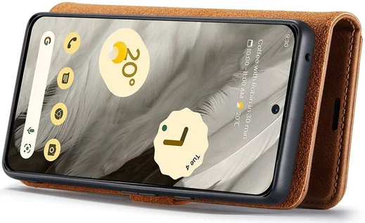 DG Ming Google Pixel 8 Hoesje Retro Wallet Book Case Bruin afbeelding 4