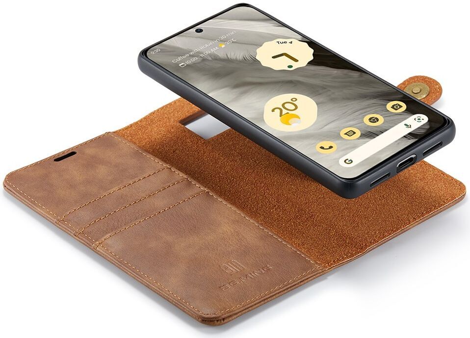 DG Ming Google Pixel 8 Hoesje Retro Wallet Book Case Bruin afbeelding 5