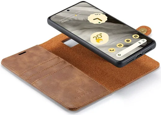 DG Ming Google Pixel 8 Hoesje Retro Wallet Book Case Bruin afbeelding 5