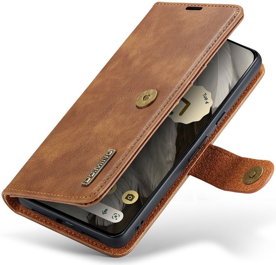 DG Ming Google Pixel 8 Hoesje Retro Wallet Book Case Bruin afbeelding 7