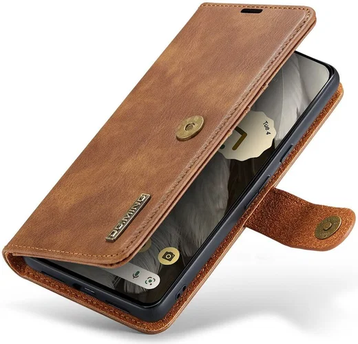 DG Ming Google Pixel 8 Hoesje Retro Wallet Book Case Bruin afbeelding 7