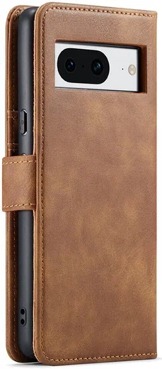DG Ming Google Pixel 8 Hoesje Retro Wallet Book Case Bruin afbeelding 9
