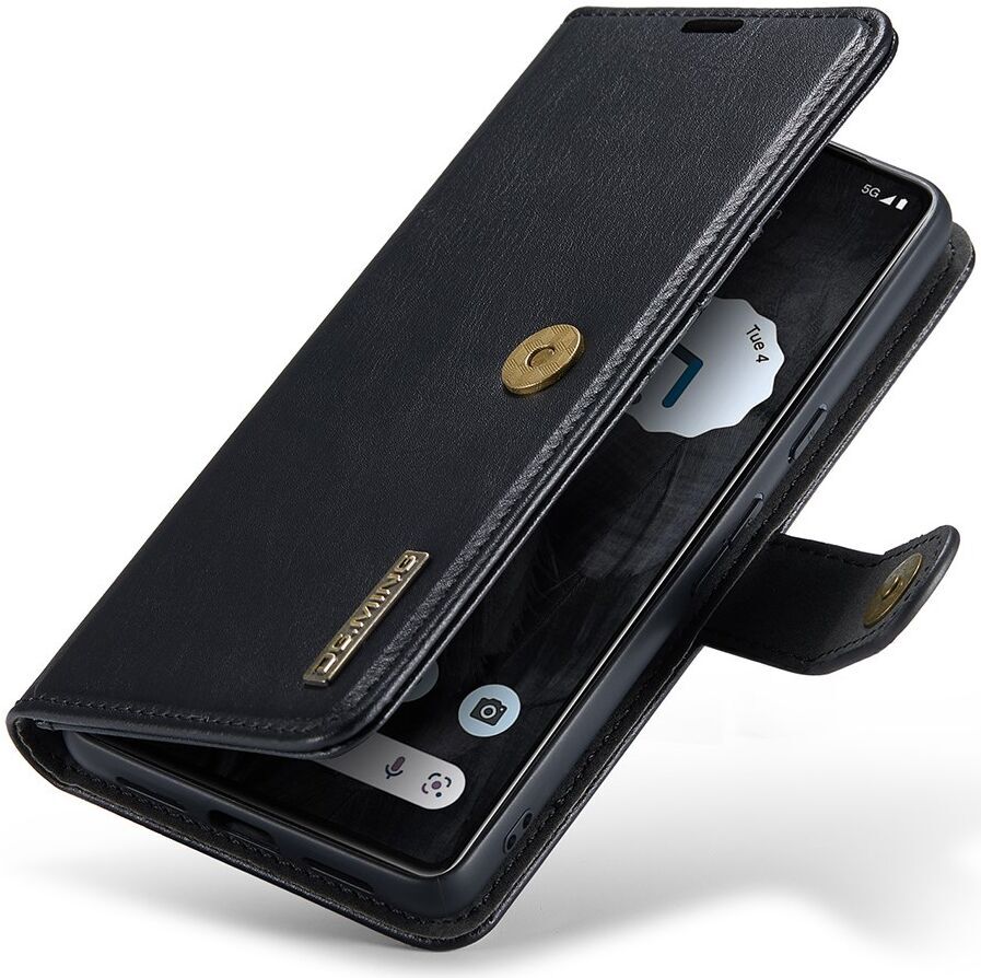 DG Ming Google Pixel 8 Pro Hoesje Retro Wallet Book Case Zwart afbeelding 7