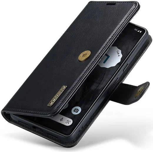 DG Ming Google Pixel 8 Pro Hoesje Retro Wallet Book Case Zwart afbeelding 7