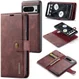 DG Ming Google Pixel 8 Pro Hoesje Retro Wallet Book Case Rood afbeelding 2