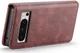 DG Ming Google Pixel 8 Pro Hoesje Retro Wallet Book Case Rood afbeelding 3