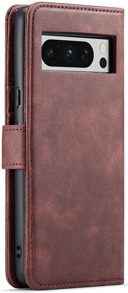 DG Ming Google Pixel 8 Pro Hoesje Retro Wallet Book Case Rood afbeelding 9