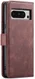 DG Ming Google Pixel 8 Pro Hoesje Retro Wallet Book Case Rood afbeelding 9