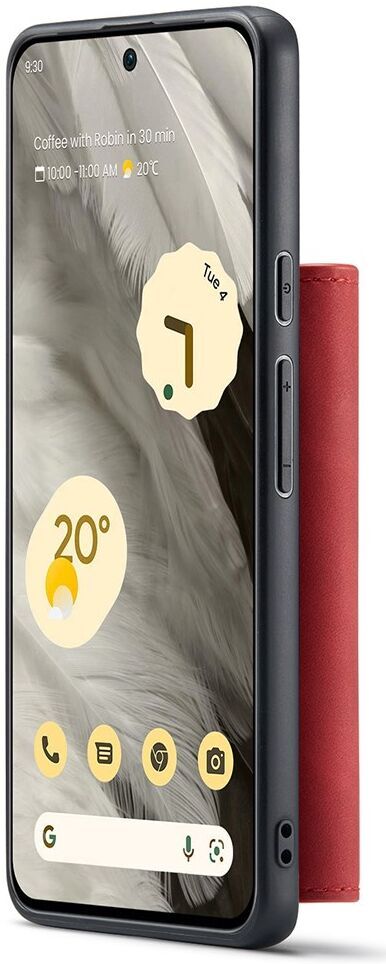 DG Ming Google Pixel 8 Hoesje met Magnetische Kaarthouder Rood afbeelding 9