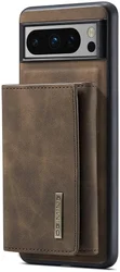 DG Ming Google Pixel 8 Pro Hoesje met Magnetische Kaarthouder Coffee afbeelding