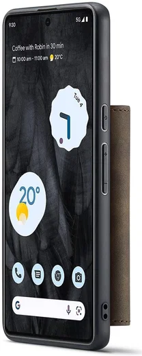 DG Ming Google Pixel 8 Pro Hoesje met Magnetische Kaarthouder Coffee afbeelding 10