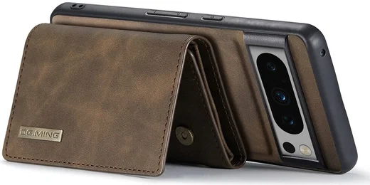 DG Ming Google Pixel 8 Pro Hoesje met Magnetische Kaarthouder Coffee afbeelding 8