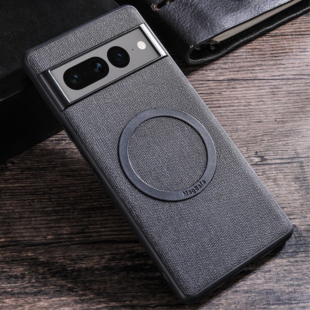 Google Pixel 8 Pro Hoesje met Stoffen Afwerking MagSafe Zwart afbeelding 4