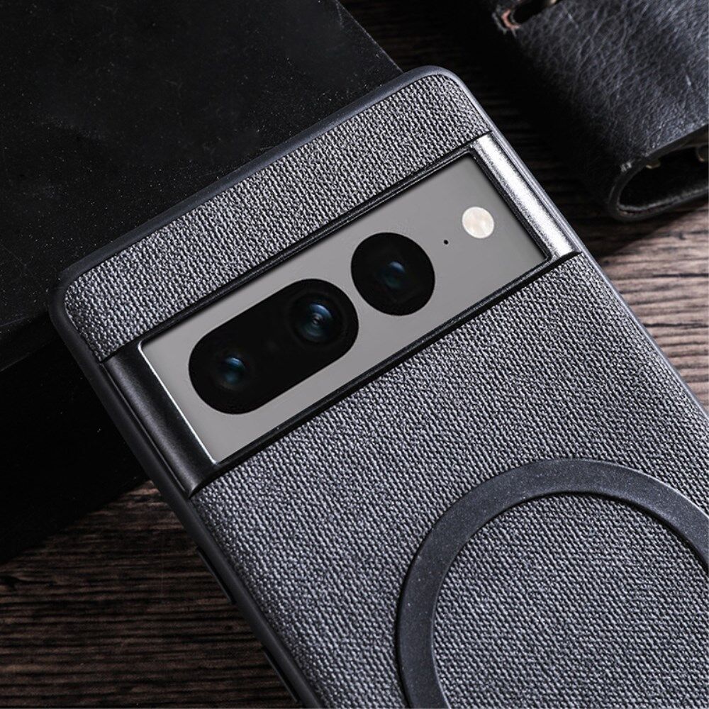 Google Pixel 8 Pro Hoesje met Stoffen Afwerking MagSafe Grijs afbeelding 7