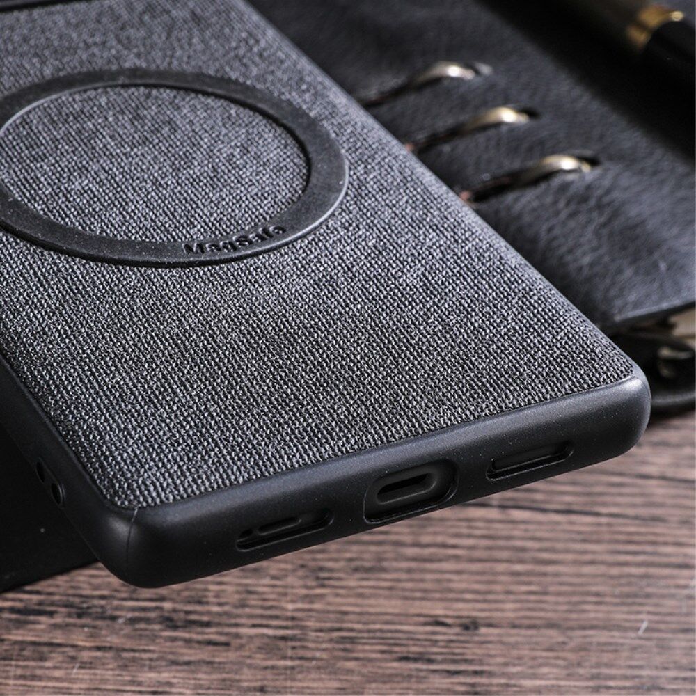 Google Pixel 8 Pro Hoesje met Stoffen Afwerking MagSafe Grijs afbeelding 8