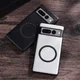 Google Pixel 8 Pro Hoesje MagSafe Kunstleer Back Cover Zwart afbeelding 3