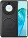 Honor Magic5 Lite Hoesje MagSafe Kunstleer Back Cover Zwart afbeelding 1