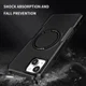 Apple iPhone 15 Plus Hoesje met MagSafe Shockproof Back Cover Zwart afbeelding 2