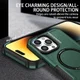 Apple iPhone 15 Pro Max Hoesje met MagSafe Shockproof Back Cover Groen afbeelding 10