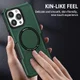 Apple iPhone 15 Pro Max Hoesje met MagSafe Shockproof Back Cover Groen afbeelding 6