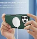 Apple iPhone 15 Pro Max Hoesje met MagSafe Shockproof Back Cover Groen afbeelding 8