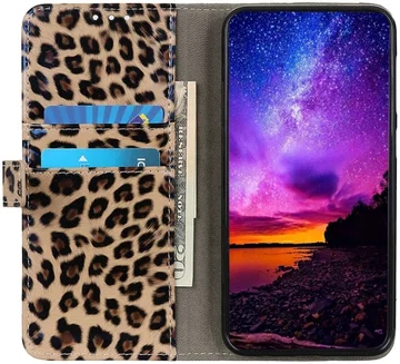 Nokia G42 Hoesje Portemonnee Book Case Luipaard Print