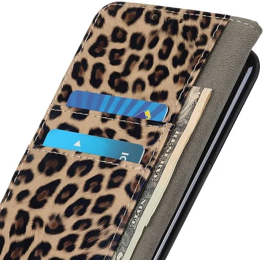 Nokia G42 Hoesje Portemonnee Book Case Luipaard Print afbeelding 4