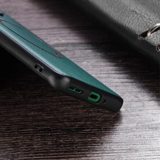OnePlus Nord 3 Hoesje MagSafe Kunstleer Back Cover Zwart afbeelding 3