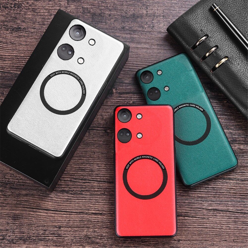 OnePlus Nord 3 Hoesje MagSafe Kunstleer Back Cover Zwart afbeelding 9