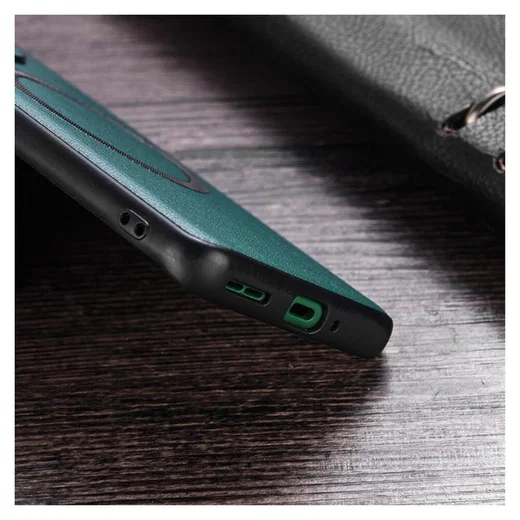 OnePlus Nord 3 Hoesje MagSafe Kunstleer Back Cover Groen afbeelding 3
