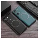 OnePlus Nord 3 Hoesje MagSafe Kunstleer Back Cover Groen afbeelding 5
