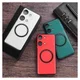 OnePlus Nord 3 Hoesje MagSafe Kunstleer Back Cover Groen afbeelding 9