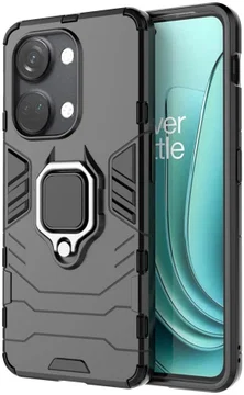 OnePlus Nord 3 Hoesje Magnetische Kickstand Back Cover Zwart