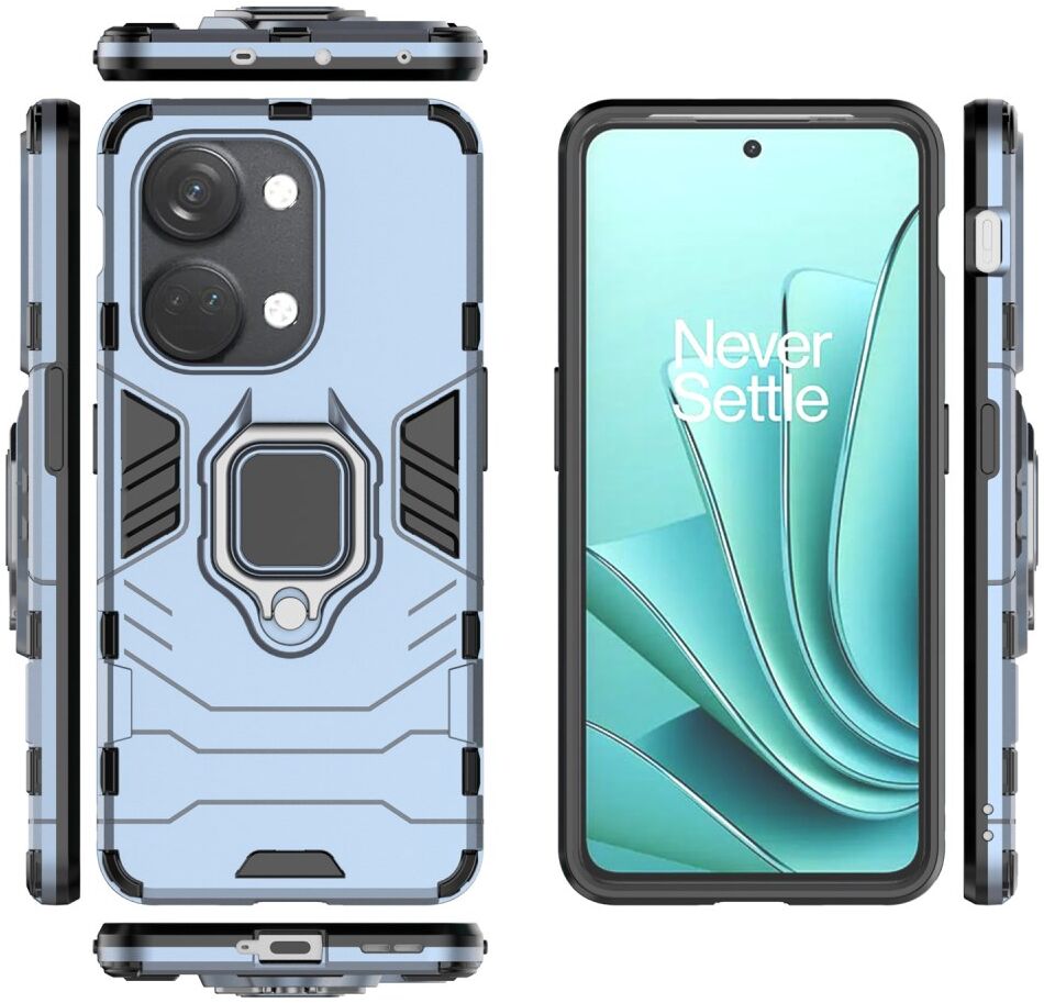 OnePlus Nord 3 Hoesje Magnetische Kickstand Back Cover Blauw afbeelding 7