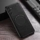Samsung Galaxy S23 FE Hoesje met MagSafe Kunstleer Afwerking Zwart afbeelding 2