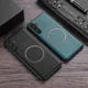Samsung Galaxy S23 FE Hoesje met MagSafe Kunstleer Afwerking Zwart afbeelding 4