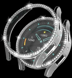 Samsung Galaxy Watch 6 44MM Hoesje - Hard Plastic - Diamant Transparant afbeelding