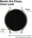 Samsung Galaxy Watch 6 Classic 43MM Hoesje - Bumper Case - Wit Grijs afbeelding 4