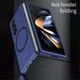 Samsung Galaxy Z Fold 5 Hoesje met MagSafe Back Cover Case Zwart afbeelding 7