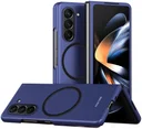 Samsung Galaxy Z Fold 5 Hoesje met MagSafe Back Cover Case Blauw