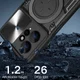 Xiaomi Redmi Note 12 Hoesje met Camera Slider en Kickstand Zwart afbeelding 4