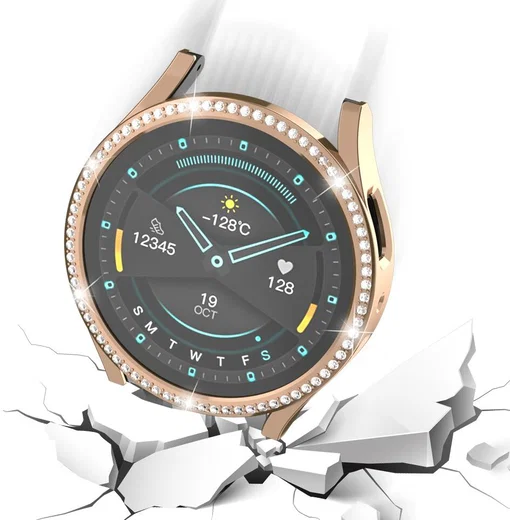 Samsung Galaxy Watch 6 40MM Hoesje - Hard Plastic - Roze Goud afbeelding 4