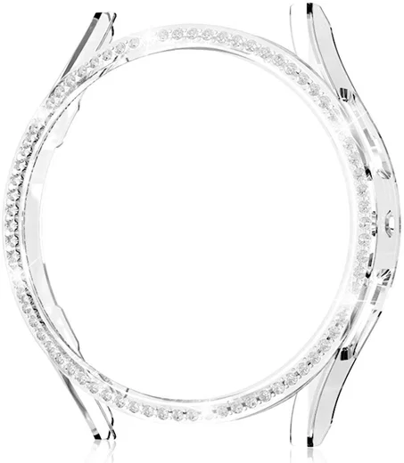 Samsung Galaxy Watch 6 40MM Hoesje - Hard Plastic - Transparant Goud afbeelding 2