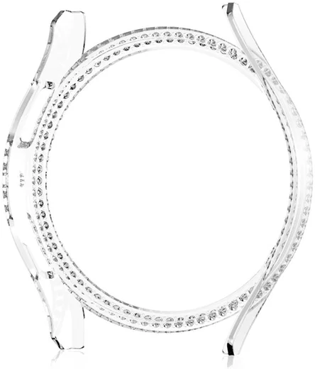 Samsung Galaxy Watch 6 40MM Hoesje - Hard Plastic - Transparant Goud afbeelding 5