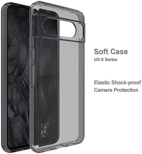 Imak UX-5 Series Google Pixel 8 Pro Hoesje TPU Transparant Zwart afbeelding 2