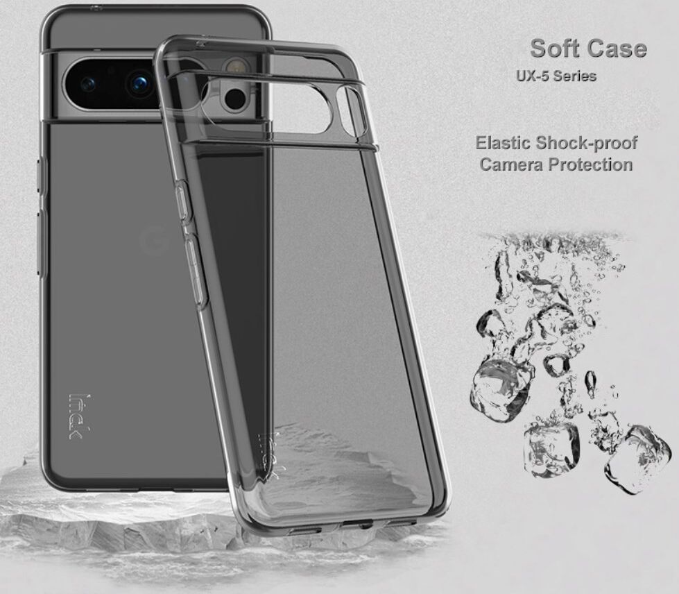 Imak UX-5 Series Google Pixel 8 Pro Hoesje TPU Transparant Zwart afbeelding 3