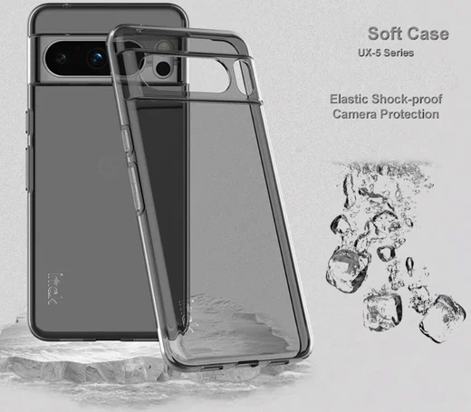 Imak UX-5 Series Google Pixel 8 Pro Hoesje TPU Transparant Zwart afbeelding 3